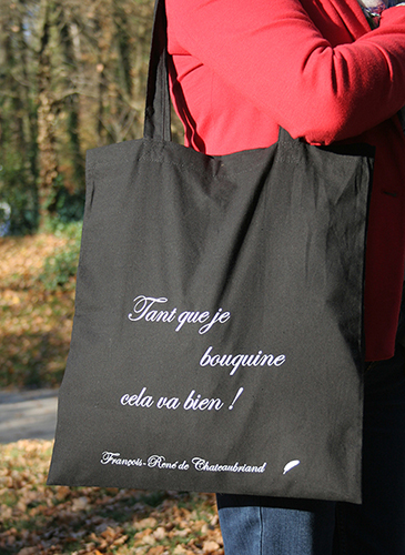TEXT010 sac tissu Tant que je bouquine VL