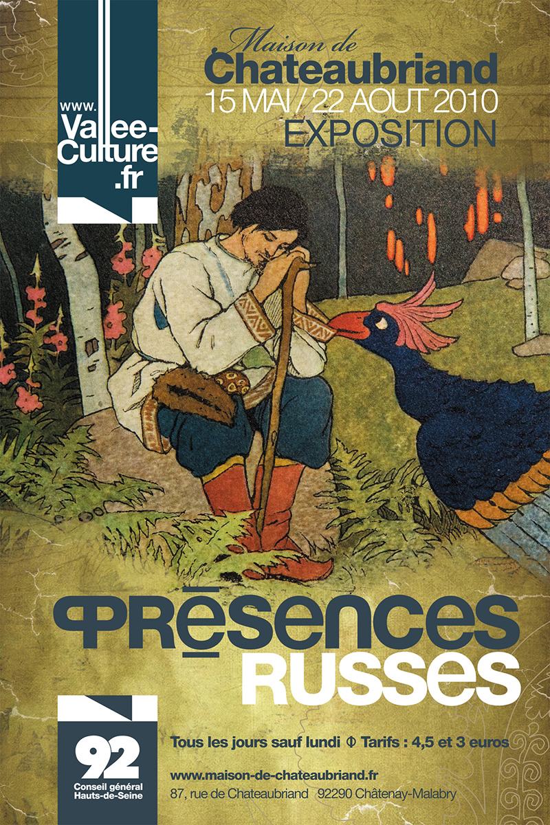 Affiche exposition Presences russes