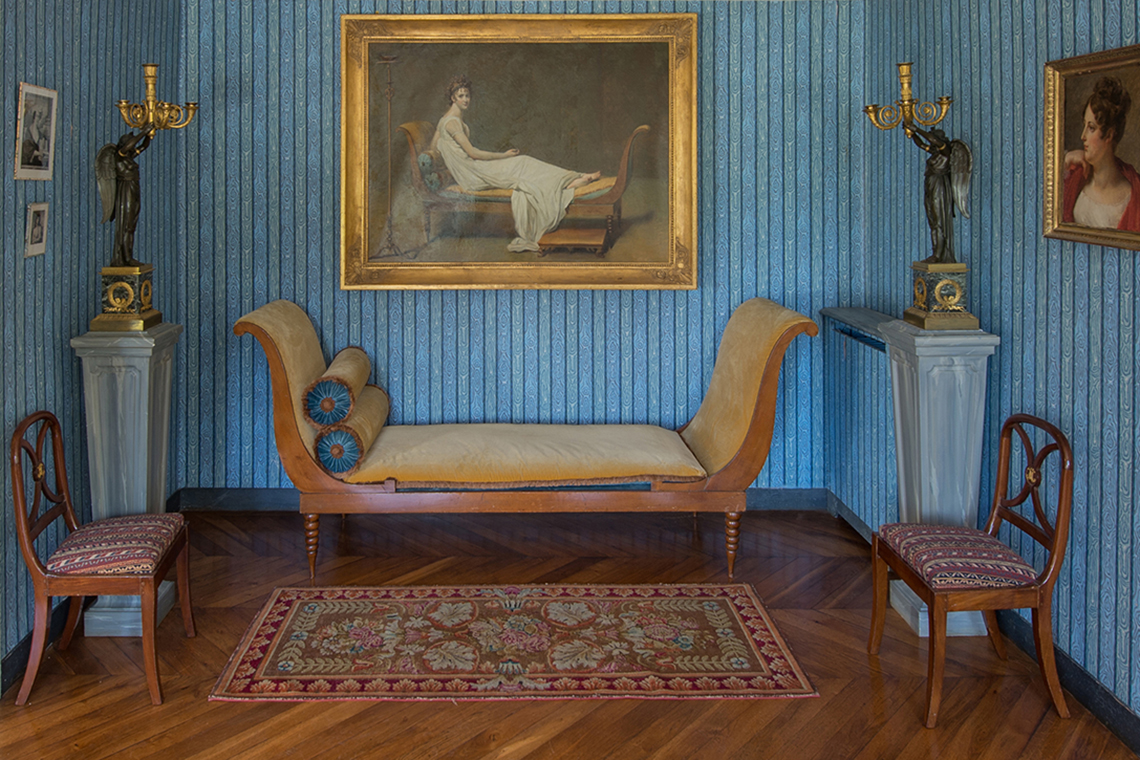 Le salon bleu (ancienne cuisine de Chateaubriand)