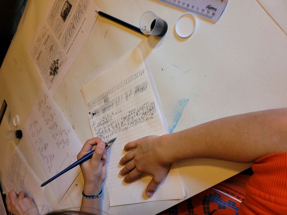 Atelier calligraphie 2 du 20 11 22 c CD92 Blandine Leclerc