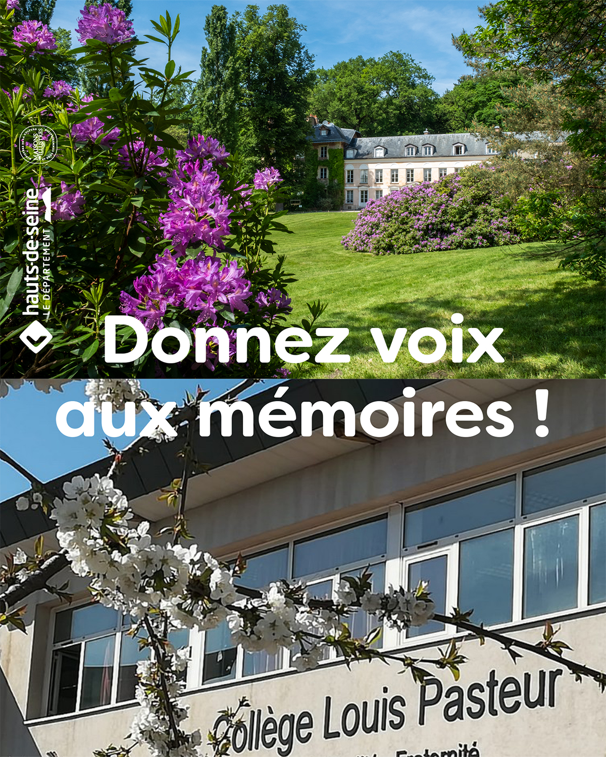 Donnez voix aux memoires Recueil residence scolaire 2024 1re de couverture